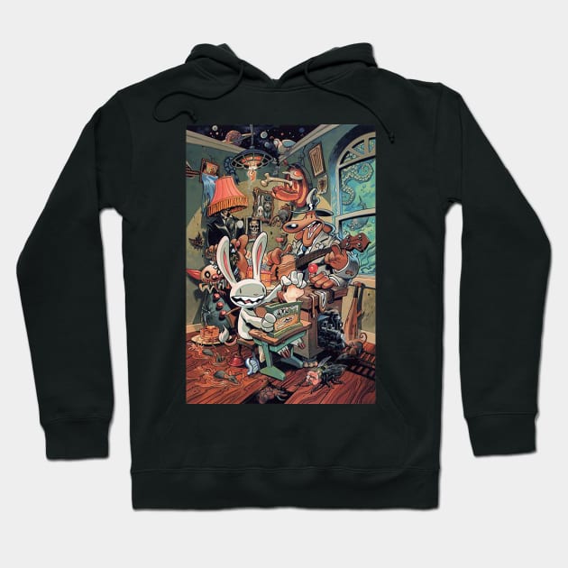 Sam and Max Hoodie by Lukasking Tees